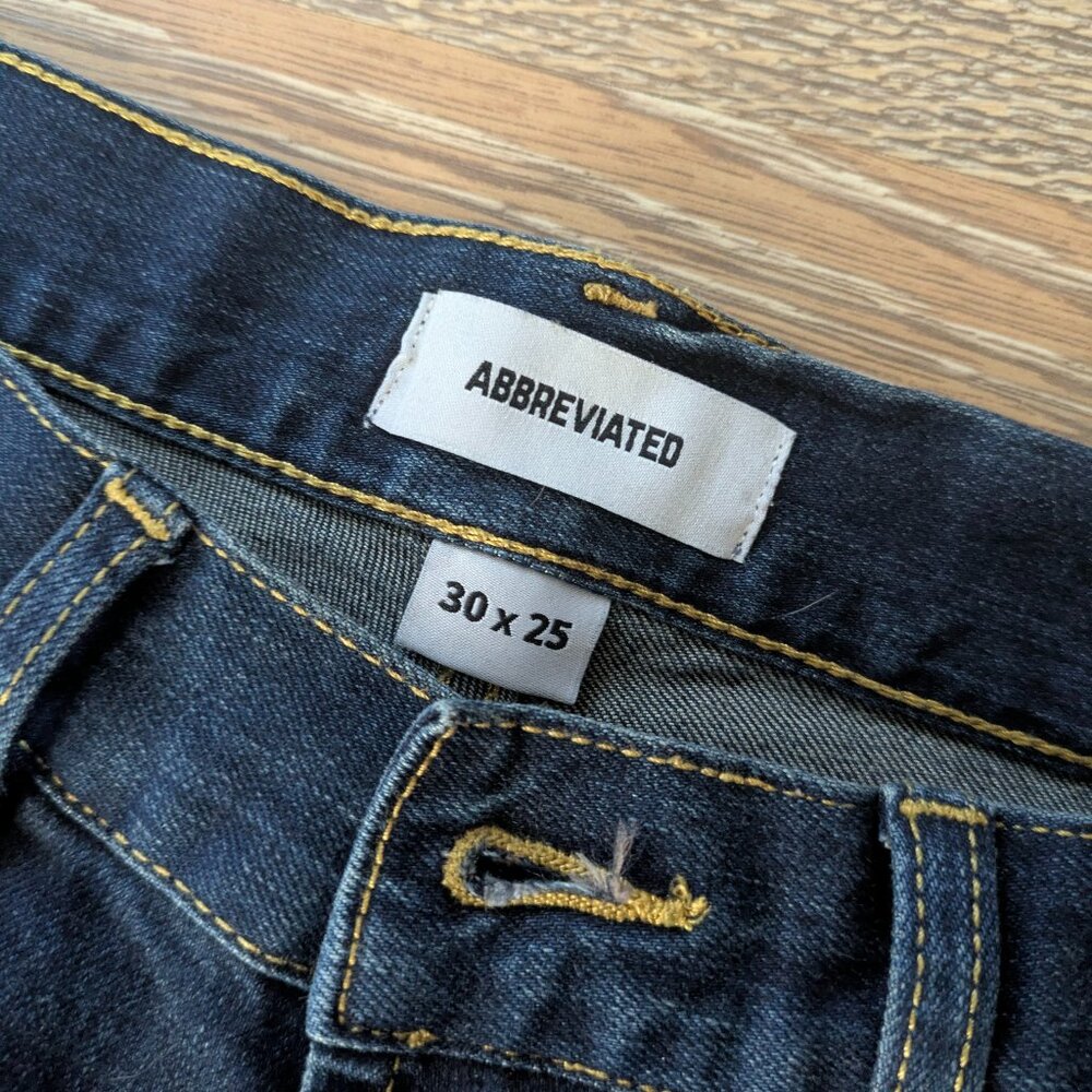 Abbreviated Mens Short Guy Pants. 25 inch Inseam